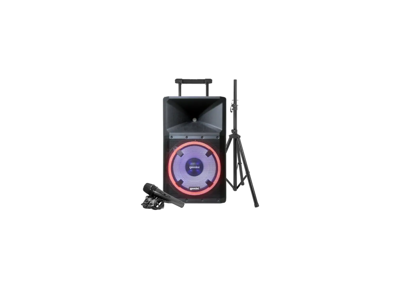 Gemini Gsp-l2200 Bluetooth 2200 Watt Speaker With Party Lights And Media Player User Manual