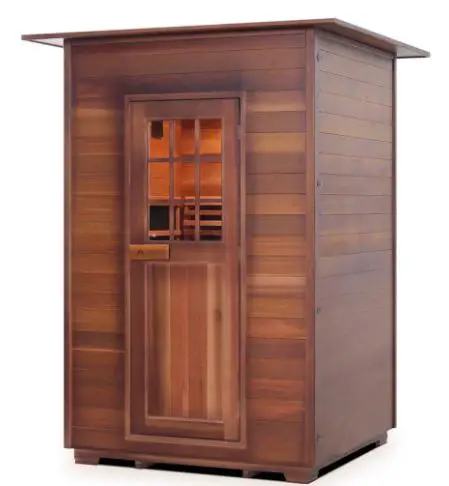ENLIGHTEN SAUNA InfraNature Original Sierra 2-Person Full Spectrum Infrared Indoor Sauna