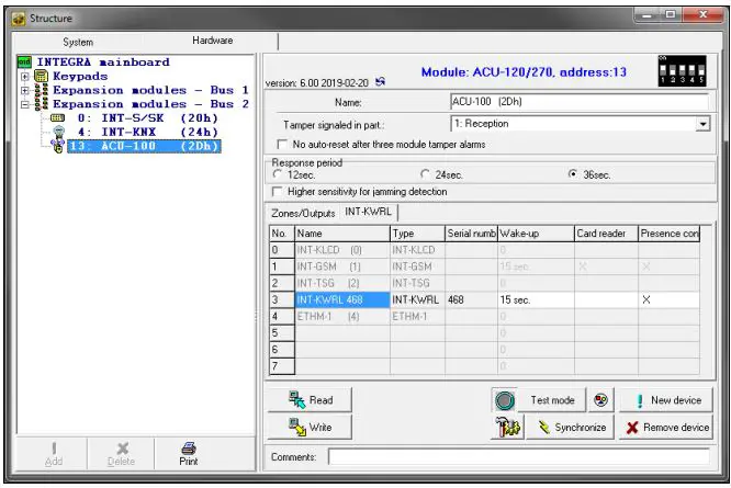 INT-KWRL2 Wireless keypad fig 5