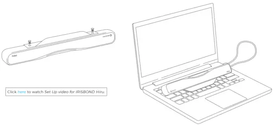 IRISBOND Hiru Windows Multi Platform Eye Tracker System - Laptop