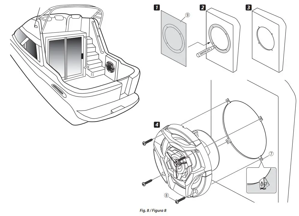 JVC Marine Speaker Instruction Manual - Figure 8