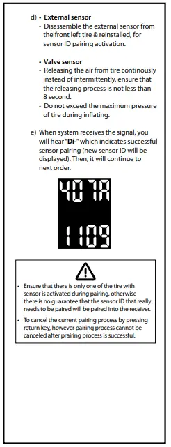 BLAUPUNKT TPMS TY1.0 Wireless Real-Time Tire Pressure Monitoring System-fig17