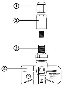 BLAUPUNKT TPMS TY1.0 Wireless Real-Time Tire Pressure Monitoring System-fig4