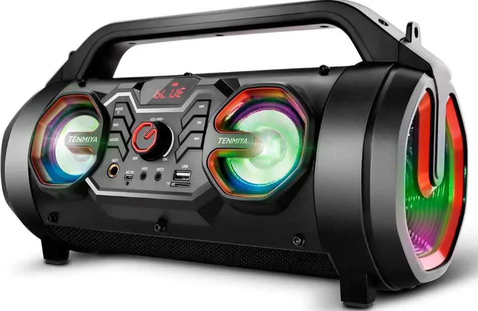 TENMIYA RS-A66 Portable Bluetooth Speakers 30W Loud Outdoor Speakers with Subwoofer