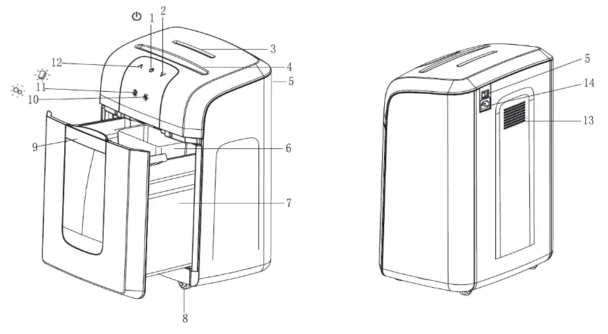 BONSAII 4S30 paper shredder - fig