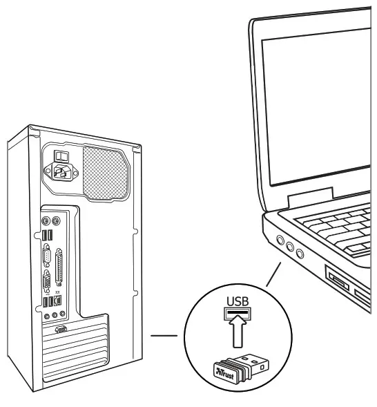 Trust NORA Wireless Mouse Installation Overview 2