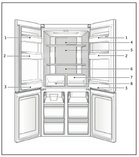 Haier HTF-456DM6 Refrigerator Freezer - fig 11
