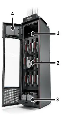 Honeywell 1502-2000 Vertex Edge Base Rack Enclosure L1