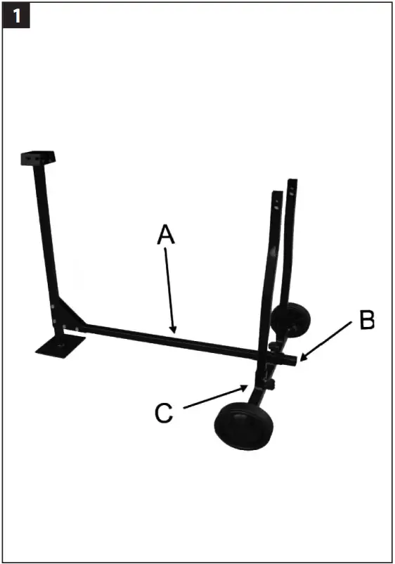 MEEC TOOLS 011545 Electric Log Splitter Stand - fig 1