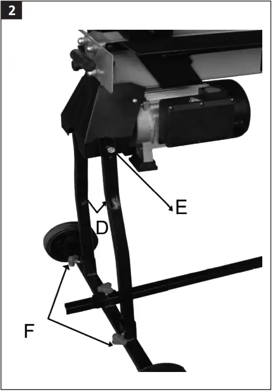 MEEC TOOLS 011545 Electric Log Splitter Stand - fig 2
