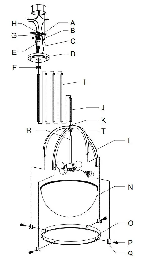 Hunter 19237 Wedgefield Light Pendant-1