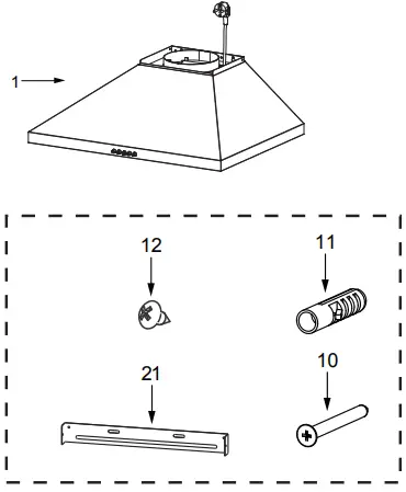 comfee 330194 90cm Canopy Rangehood-fig6