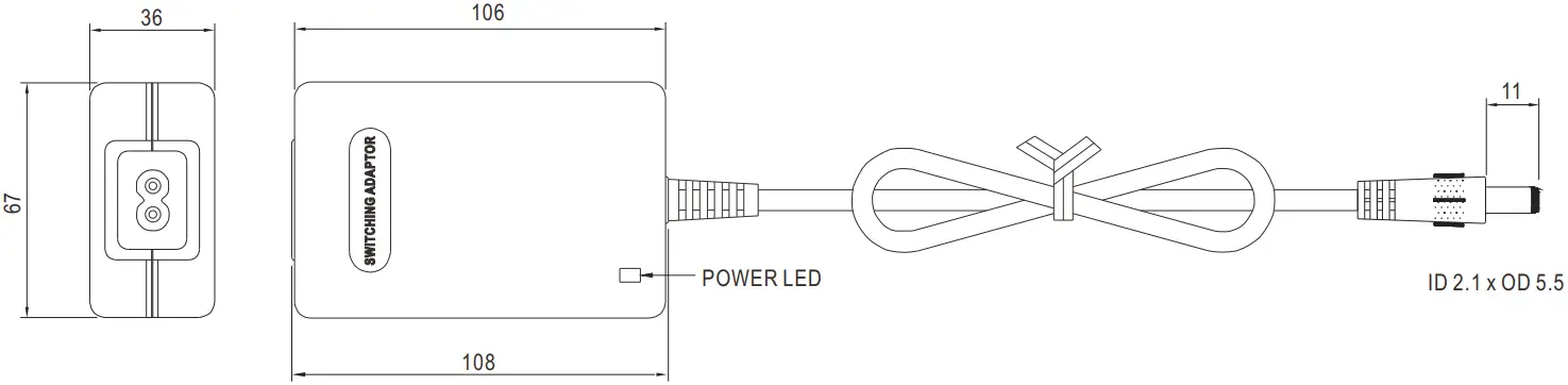 MEAN WELL GC30B 30W Power Adaptor with Charging B2