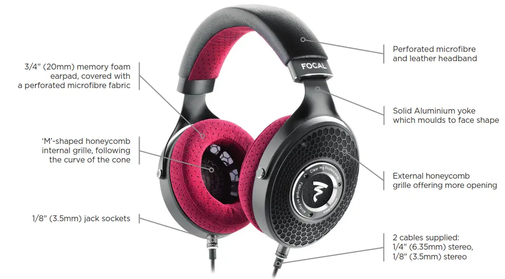 FOCAL 10145819 Clear MG Professional Headphone - Fig3
