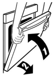 Whirlpool WEE750H0HZ 30 Inch Slide In Electric Range - oven door 1