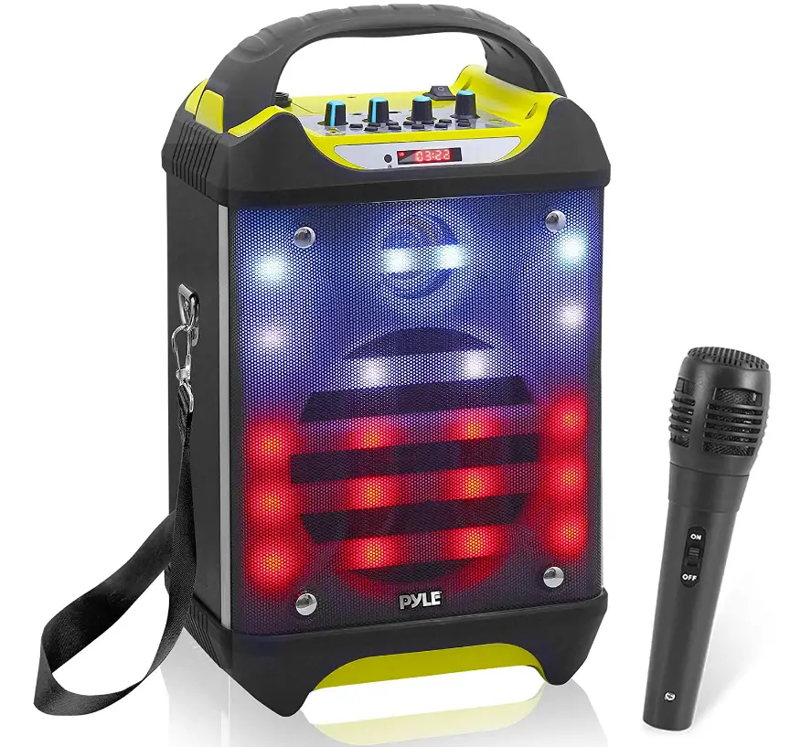 Pyle-PWMA275BT-Portable-Bluetooth-Karaoke-Speaker-Imgg