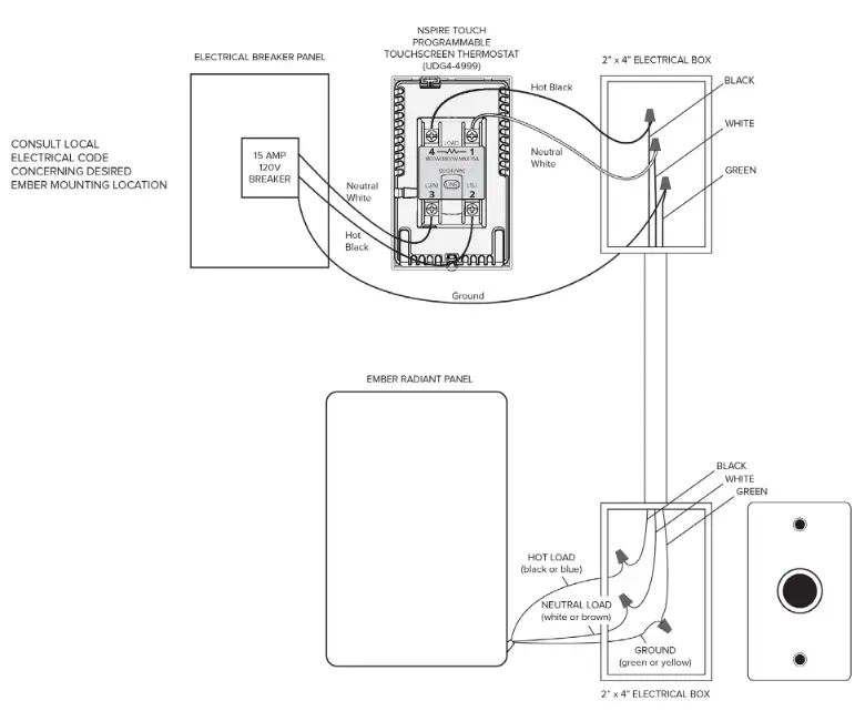 WarmlyYours IP EM GLS MIR-0600 Ember Infrared Heating Panels - fig