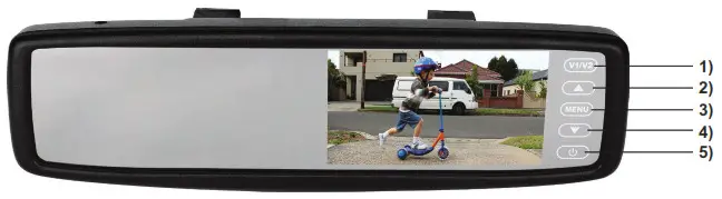 axis JS043K Rearview Mirror MonitorCamera - REARVIEW MIRROR MONITOR CAMERA SYSTEM