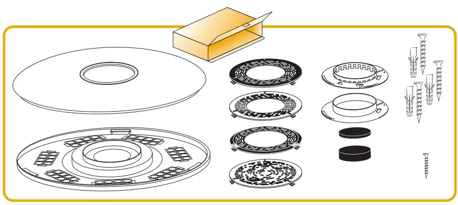 idinio 0140148 Smart Ceiling Light User Guide - What's in the box
