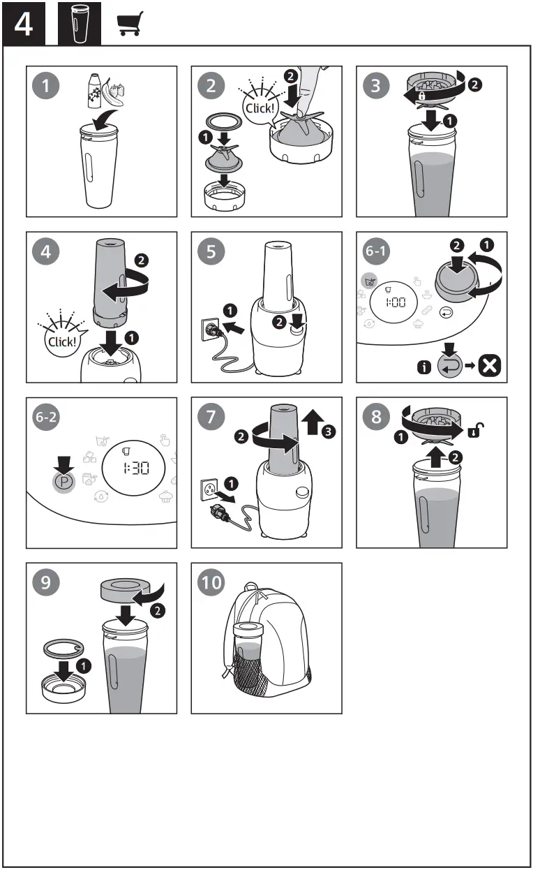 PHILIPS HR3760 High Speed Blender - Fig 4