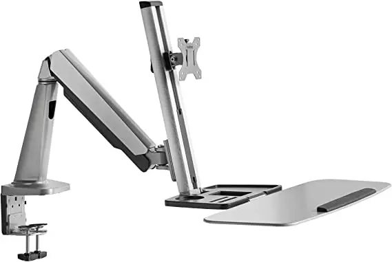 VonHaus 9100068 Single Aluminium Sit Stand Monitor Mount WM