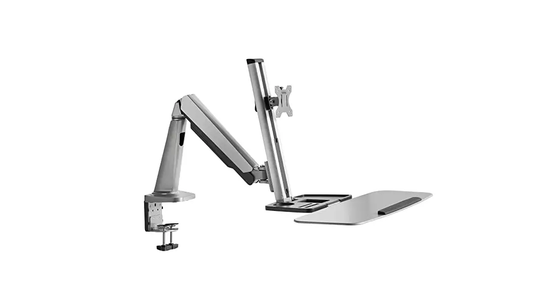 Vonhaus 9100068 Single Aluminium Sit Stand Monitor Mount Wm Instruction Manual