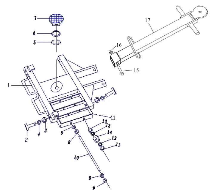 Lifting365 VRS4 Machinery Moving Skate - Spare Parts Breakdown3