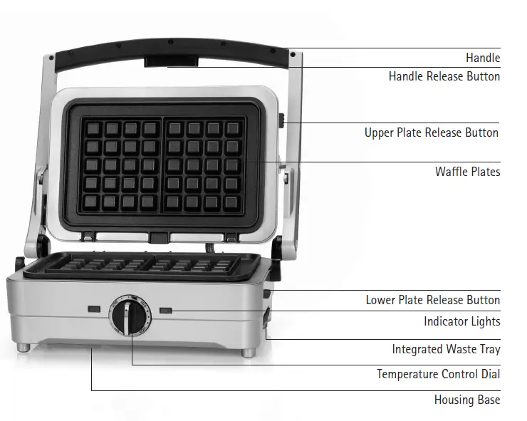 Cuisinart WAF2U 2 in 1 Waffle and Pancake Maker fig 1