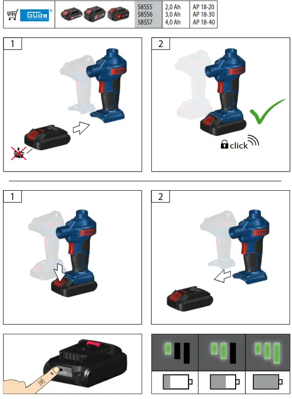 Gude KLS 18-0 Accumulator Air Pump - 2