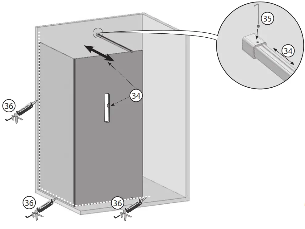 RAVAK GW1CG4C00Z1 Walk-In Corner Shower - 13