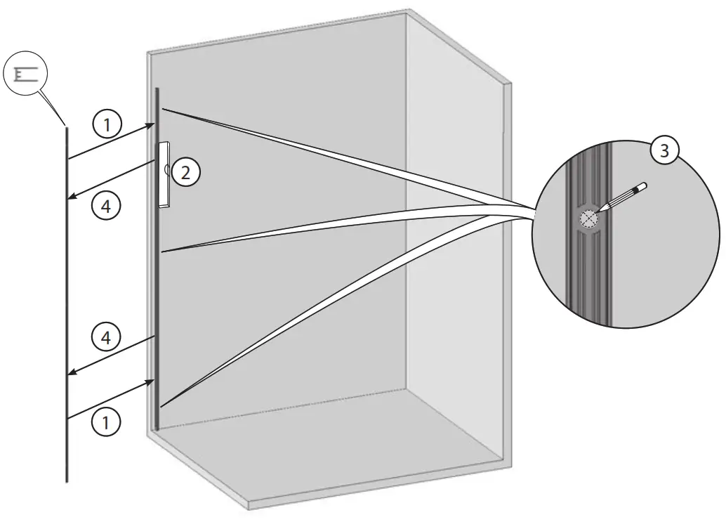 RAVAK GW1CG4C00Z1 Walk-In Corner Shower - 3