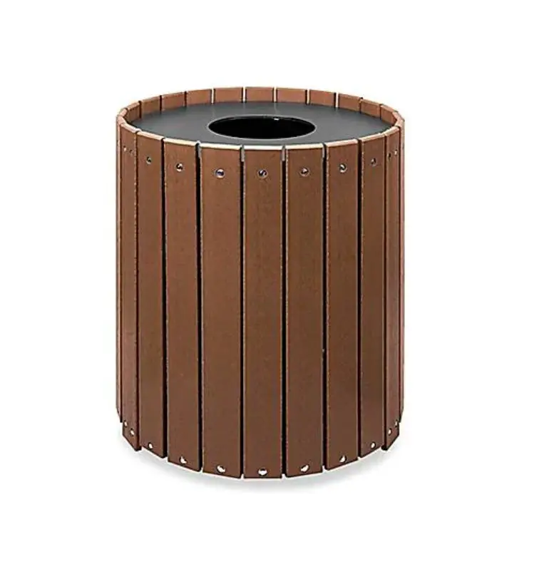 Uline H-2889 32 Gallon Recycled Round Recetacle Installation Guide