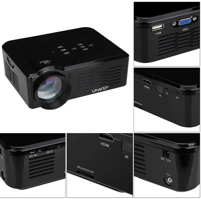 Uhappy-BL-35-multimedia-LED-Projector-FIG-2
