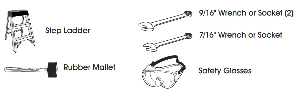 ULINE 8-12 Step Rolling Safety - parts