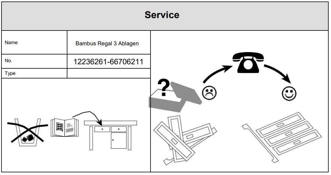 welltime 12236261-66706211 Bamboo Shelf 3 Shelves - Fig 3