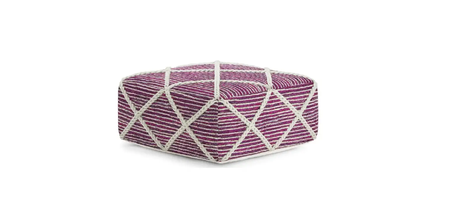 Simpli Home Axcpf-49-mn Cowan Magenta And Natural Square Pouf User Manual Simpli Home Axcpf-49-mn Cowan Magenta And Natural Square Pouf User Manual