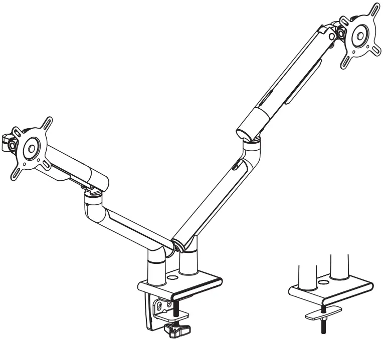 amer mounts HYDRA2A Counterbalance Monitor Arm A01