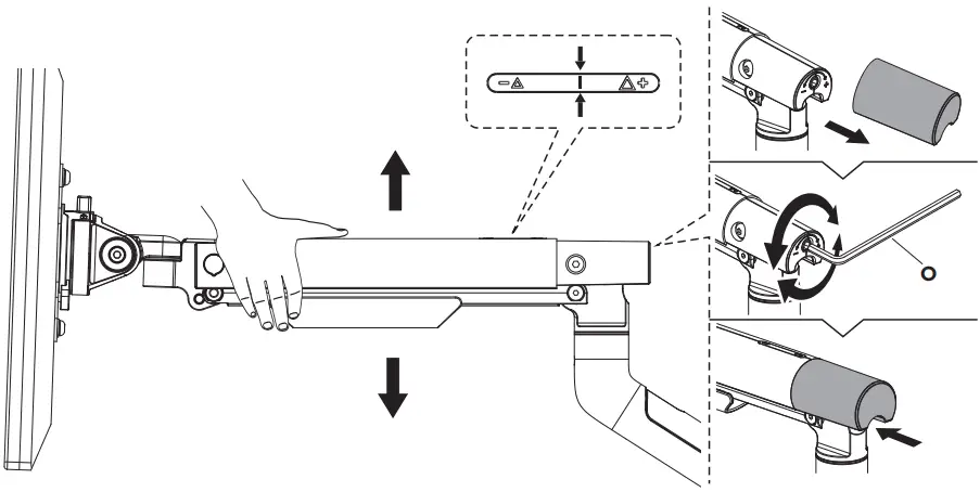 amer mounts HYDRA2A Counterbalance Monitor Arm B05