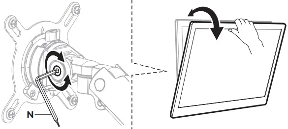 amer mounts HYDRA2A Counterbalance Monitor Arm B08a