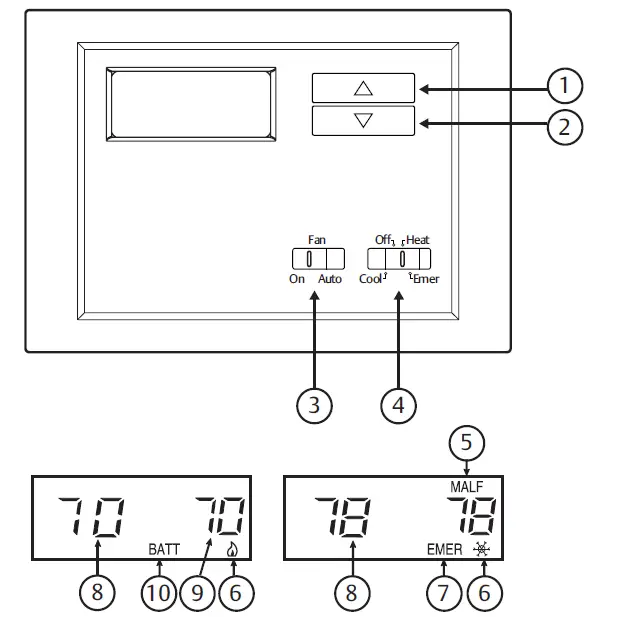 TRANE XR103 Non-Programmable Heat Pump 10