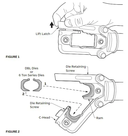 ABB TBM62PCR LI Hydraulic Compression Tool - Switch operation 3
