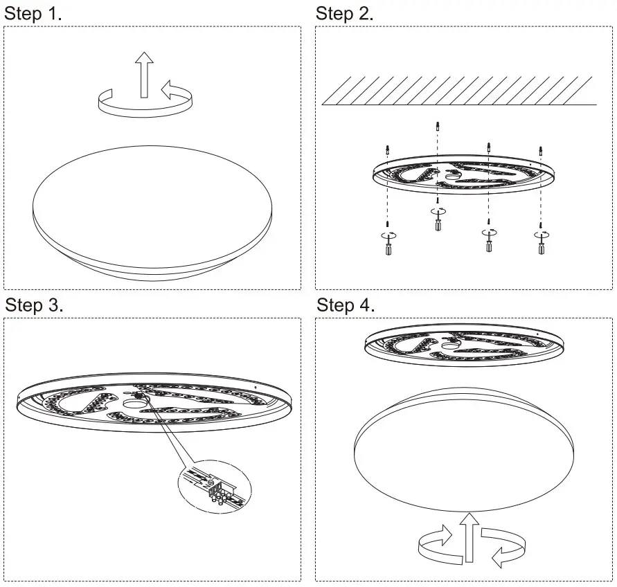 GREEN LIGHT TAURUS 57592 060 53 Interior Ceiling Light - Figure 1