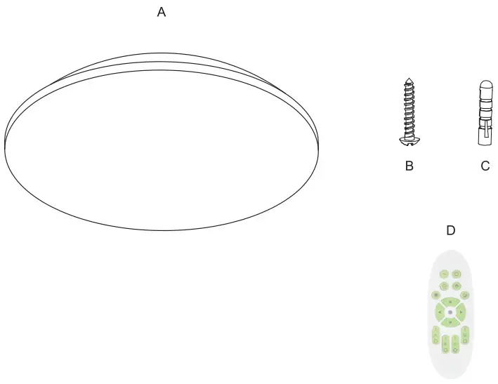 GREEN LIGHT TAURUS 57592 060 53 Interior Ceiling Light - Figure 3