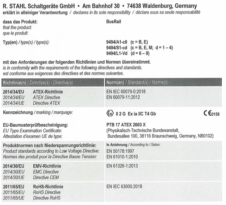 STAHL 9494 Series is1+ Bus Rail-fig5