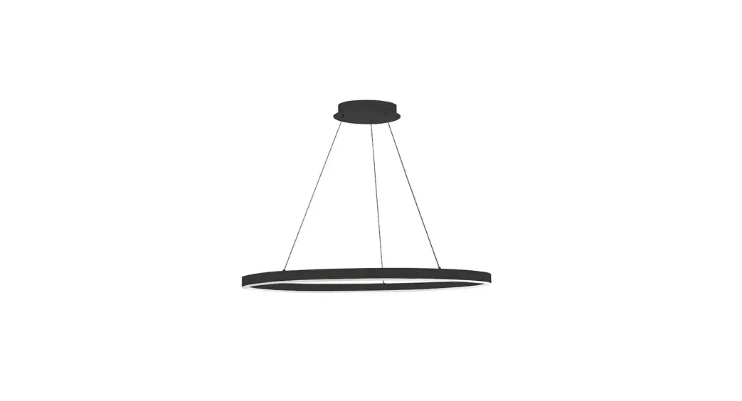 Dainolite Cir-4463c Contemporary Oval Led Pendant Light Instruction Manual