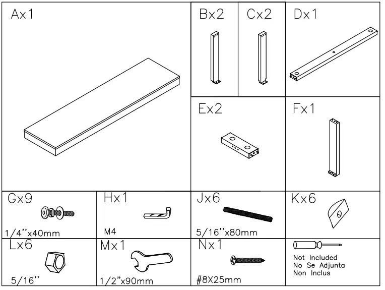 ASHLEY T471-4 Console Table-FIG2