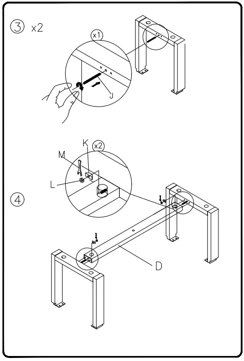ASHLEY T471-4 Console Table-FIG4