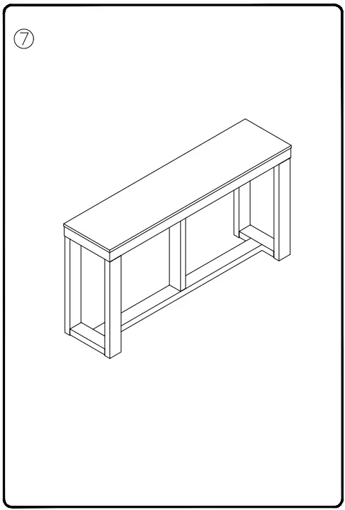 ASHLEY T471-4 Console Table-FIG6