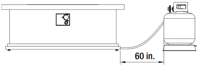 HOME DECORATORS COLLECTION 52537 48 Inch Envirostone Gas Fire Pit - Figure 3
