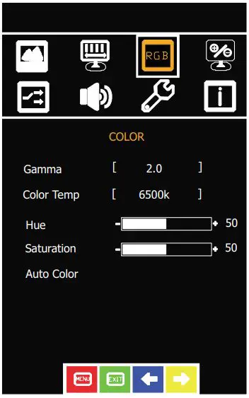 iTECH ECHW2400HDWT2 Chassis LCD Display User Manual - COLOR